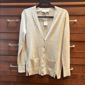 Women's Cream Cardigan Sweater